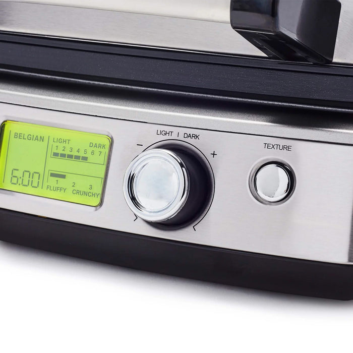 GreenPan Wafelijzer - RVS - inclusief 2 sets wafelplaten - Keramische anti-aanbaklaag