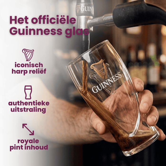 Guinness Bierglazen Pint 500 ml - 6 Stuks