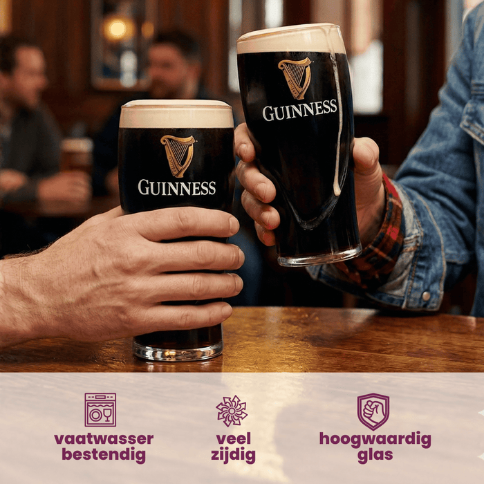 Guinness Bierglazen Pint 500 ml - 6 Stuks