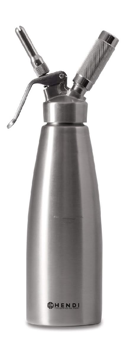 Hendi Slagroomspuit RVS 500 ml + Slagroompatronen 10 Stuks
