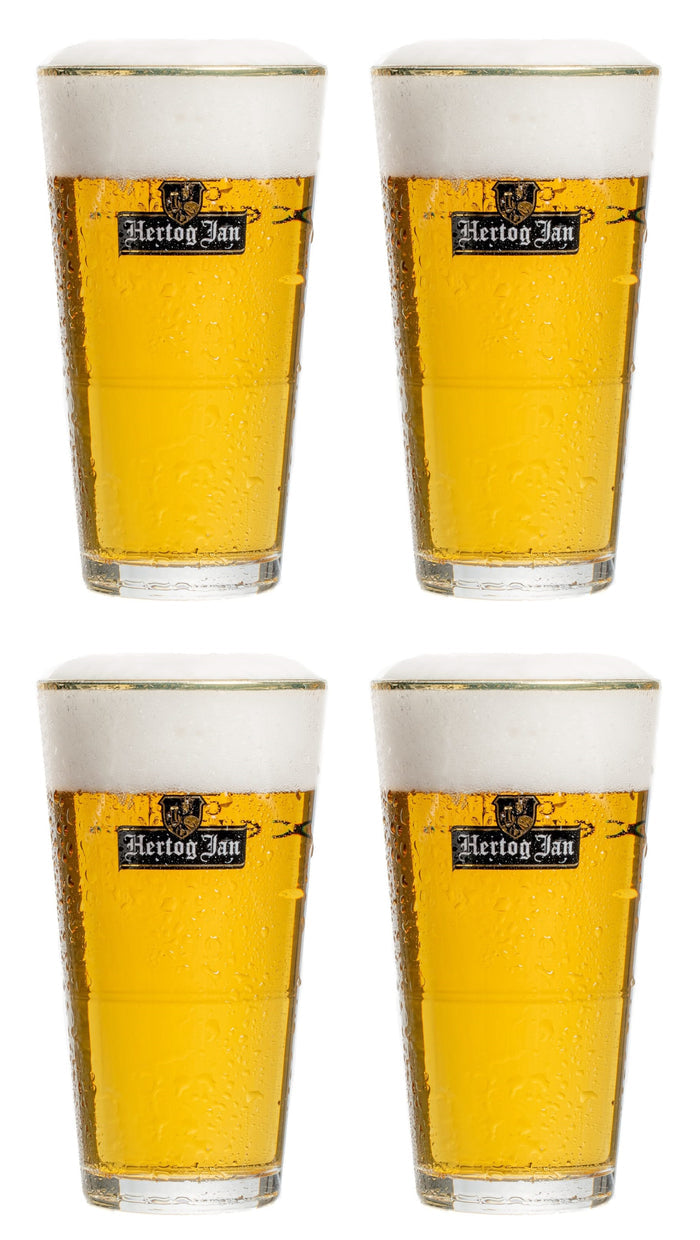Hertog Jan Bierglazen vaasje 250 ml - 4 Stuks