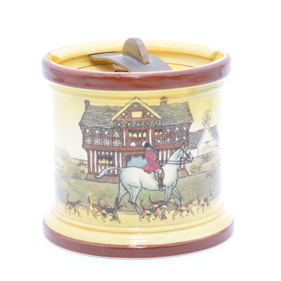 Hunting Scene tobacco jar