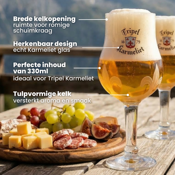 Karmeliet Bierglazen 330 ml  - 4 Stuks