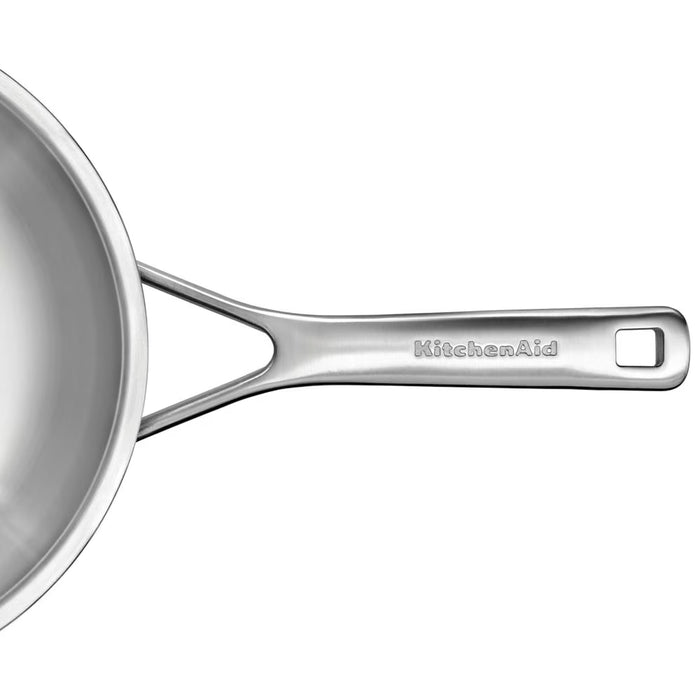 KitchenAid Koekenpannenset - Multi-Ply RVS - ø 24 en 28 cm - zonder anti-aanbaklaag