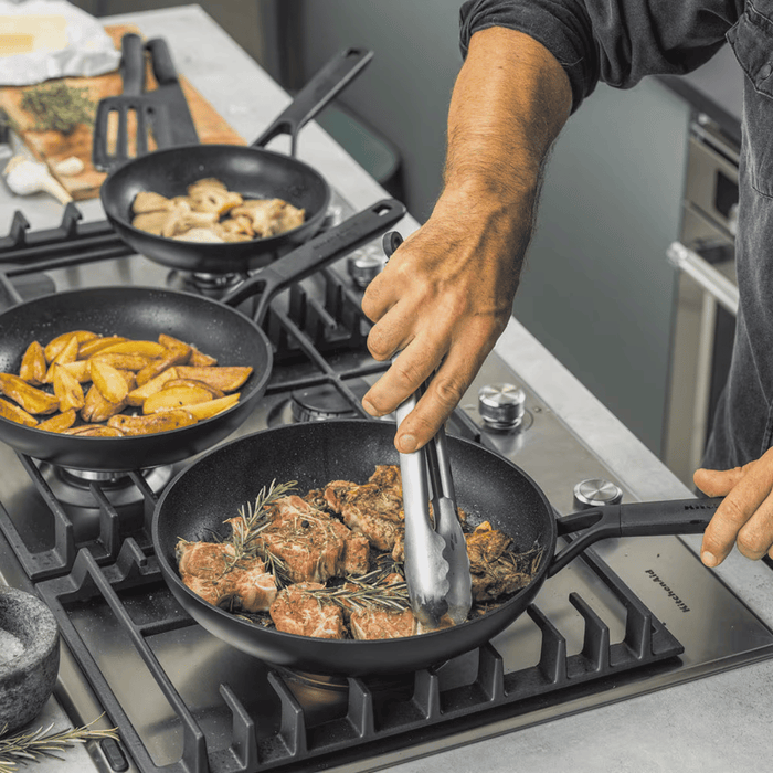 KitchenAid Koekenpannenset Classic Forged - ø 20, 24 & 28 cm - keramische anti-aanbaklaag