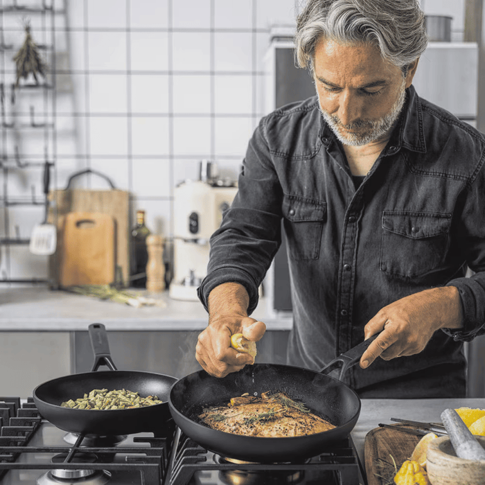 KitchenAid Koekenpannenset Classic Forged - ø 20, 24 & 28 cm - keramische anti-aanbaklaag