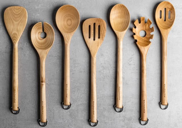 KitchenAid Spaghettilepel Core Berkenhout 34 cm