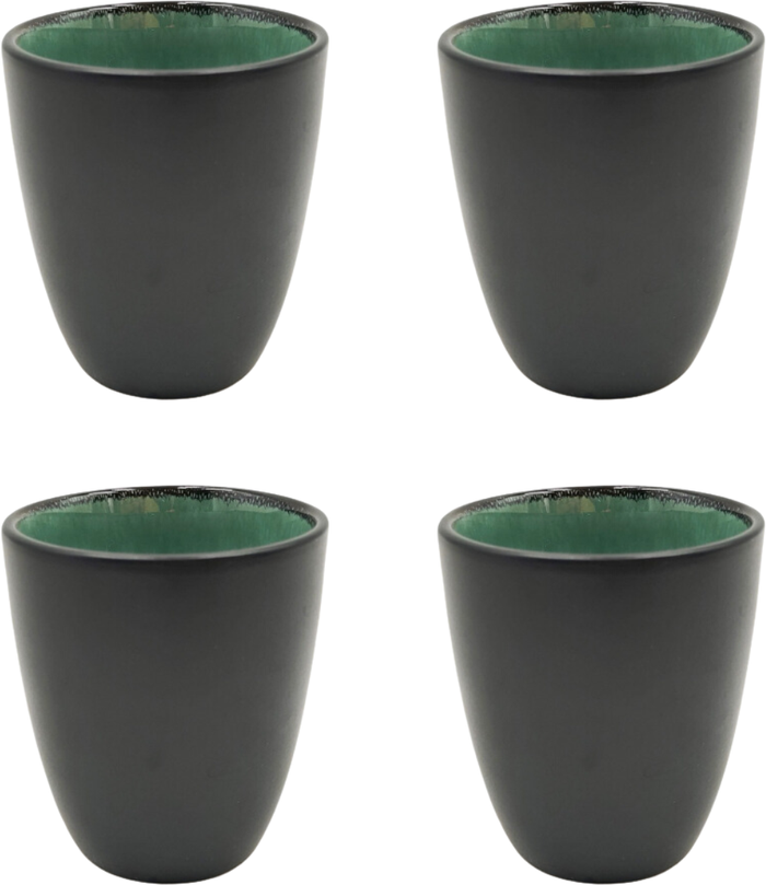 Koffiekopjes Borneo 190 ml - 4 stuks - Cookinglife