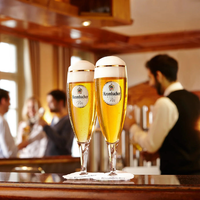 Krombacher Bierglazen op Voet 300 ml - 2 stuks