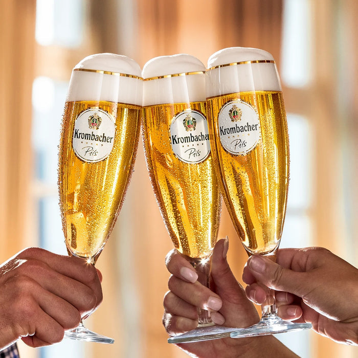 Krombacher Bierglazen op Voet 300 ml - 2 stuks