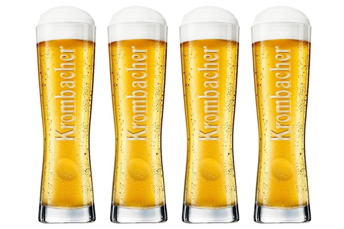 Krombacher Bierglazen Star Cup 250 ml - 4 stuks