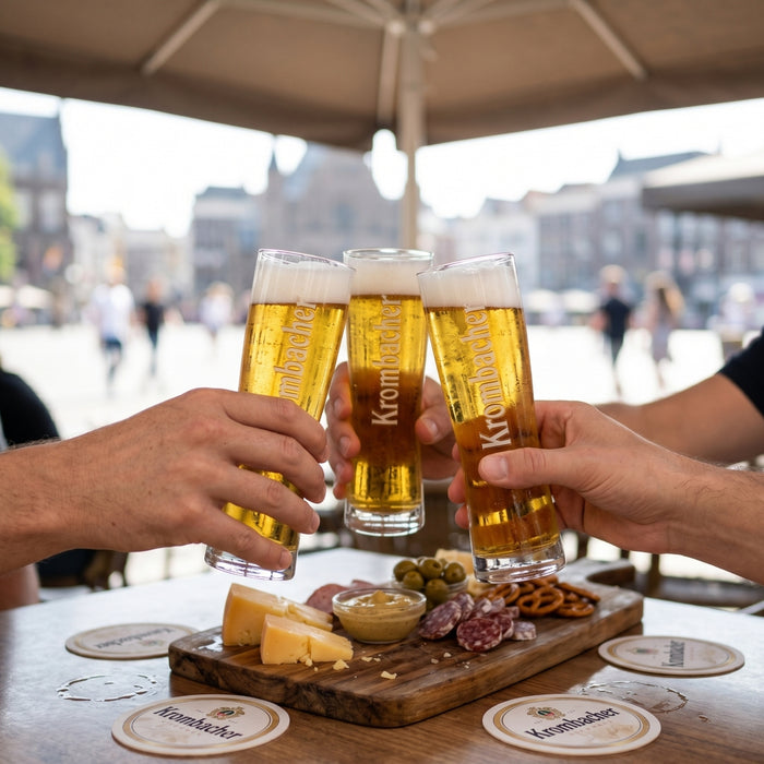 Krombacher Bierglazen Star Cup 250 ml - 4 stuks