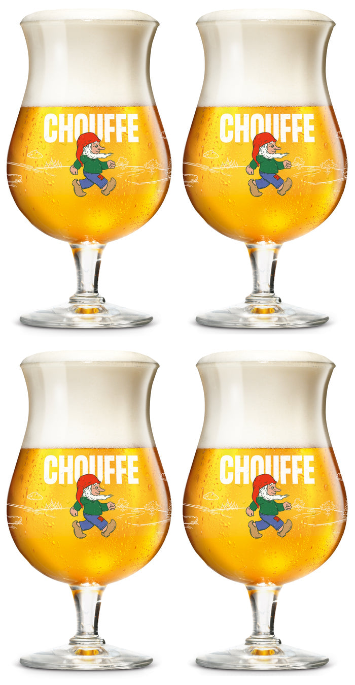 La Chouffe Bierglazen 330 ml - 4 Stuks