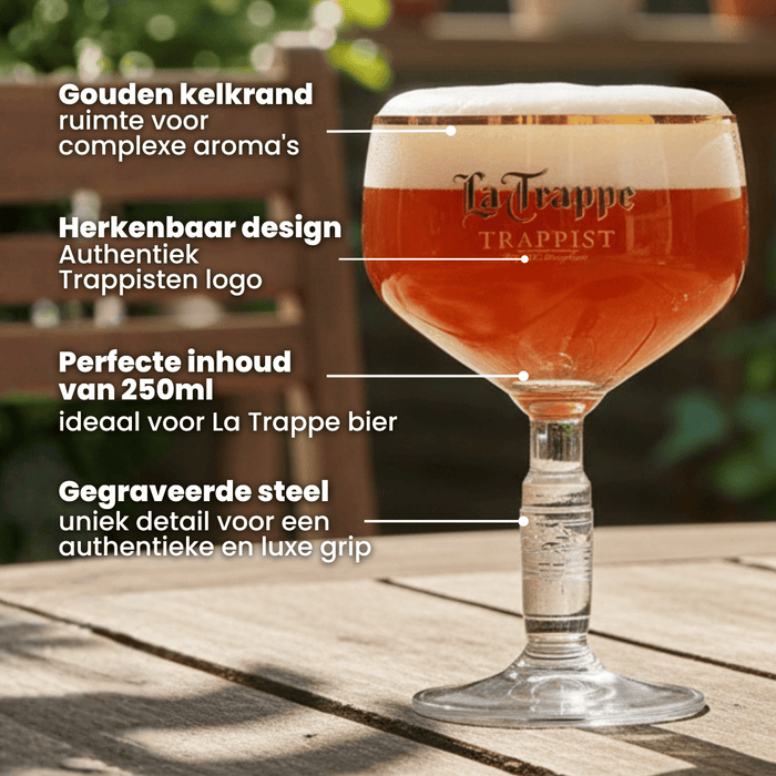 La Trappe Bierglazen 250 ml - 2 stuks