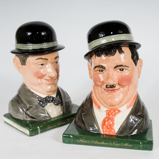 Laurel & Hardy Bookends  D7119 D7120