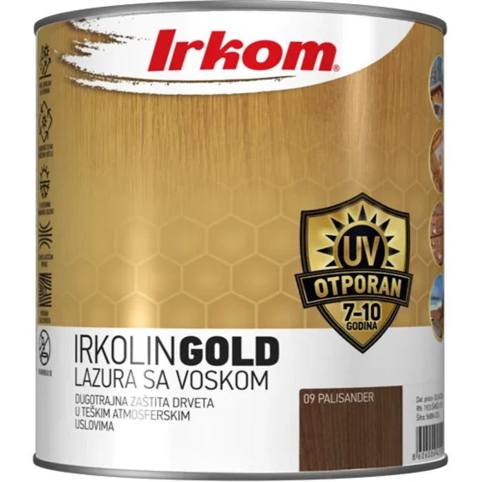 Lazura sa voskom MAHAGONI 3L IRKOLIN GOLD Irkom