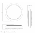 LED PLAFONJERA CDLED24 CRNA BB Link