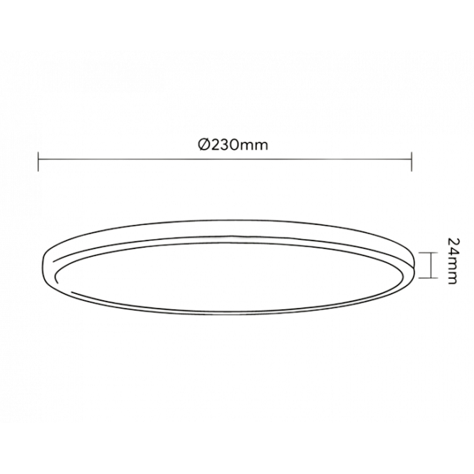 LED PLAFONJERA LV 18W 2800K/4000K/6000K CRNA BB Link