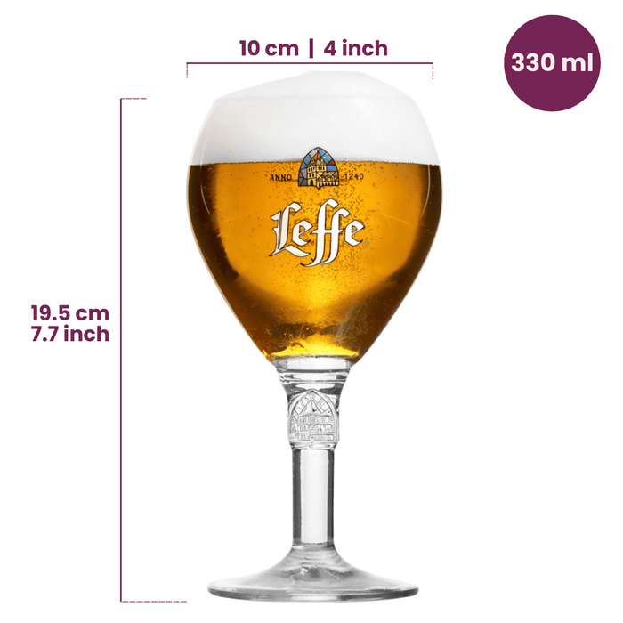 Leffe Bierglazen 250 ml - 4 Stuks