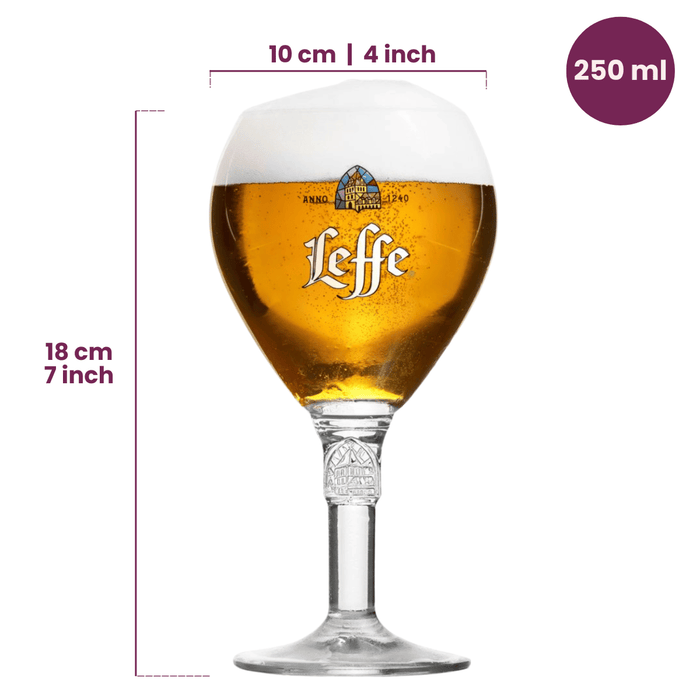 Leffe Bierglazen 250 ml - 6 Stuks