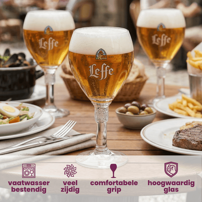 Leffe Bierglazen 330 ml - 6 Stuks