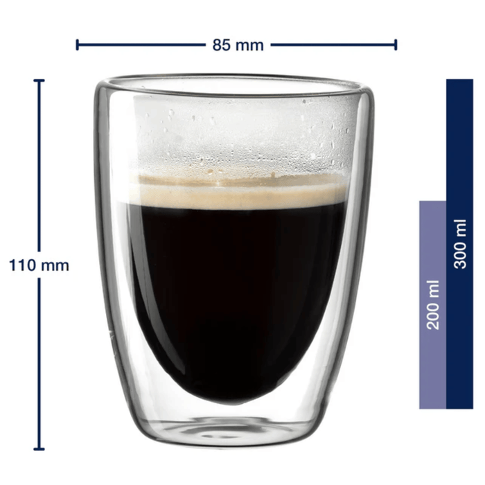 Leonardo Dubbelwandige Koffieglazen Duo 300 ml - 2 Stuks