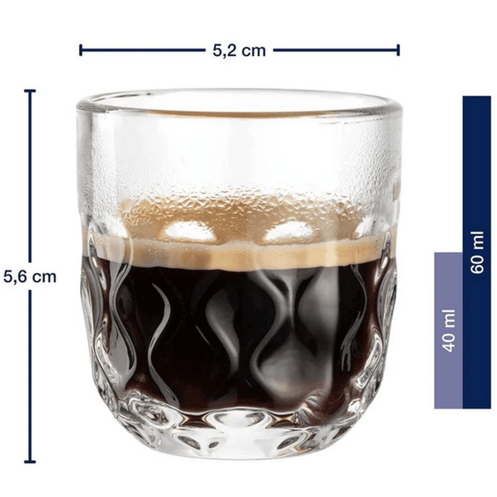 Leonardo Espressoglazen - Gocce Due - 60 ml - 2 Stuks