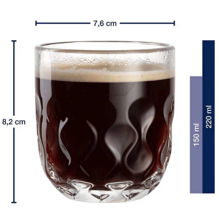 Leonardo Koffieglazen - Gocce Due - 220 ml - 2 Stuks