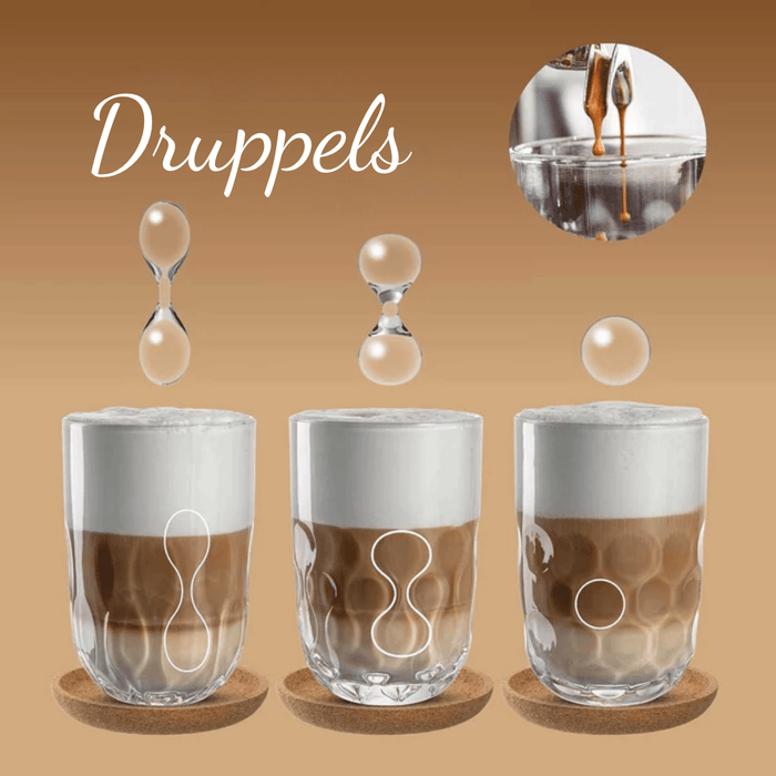 Leonardo Latte Macchiato Glazen - Gocce Tre - 390 ml - 2 Stuks
