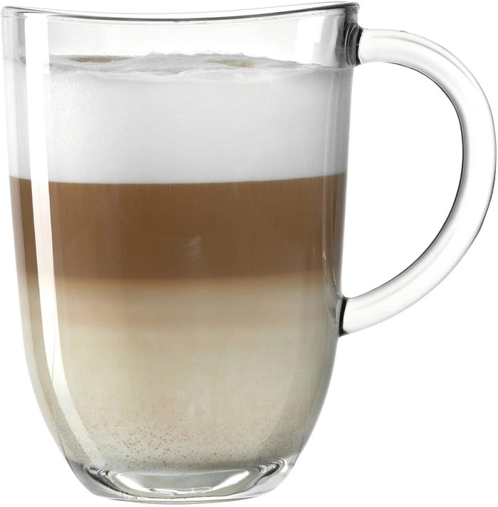 Leonardo Latte Macchiato Glazen - Napoli 380 ml + 2 Lepels - Hittebestendig