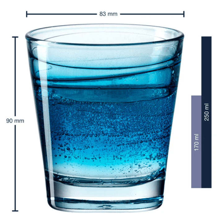 Leonardo Waterglazen Vario Struttura - 250 ml - 6 stuks