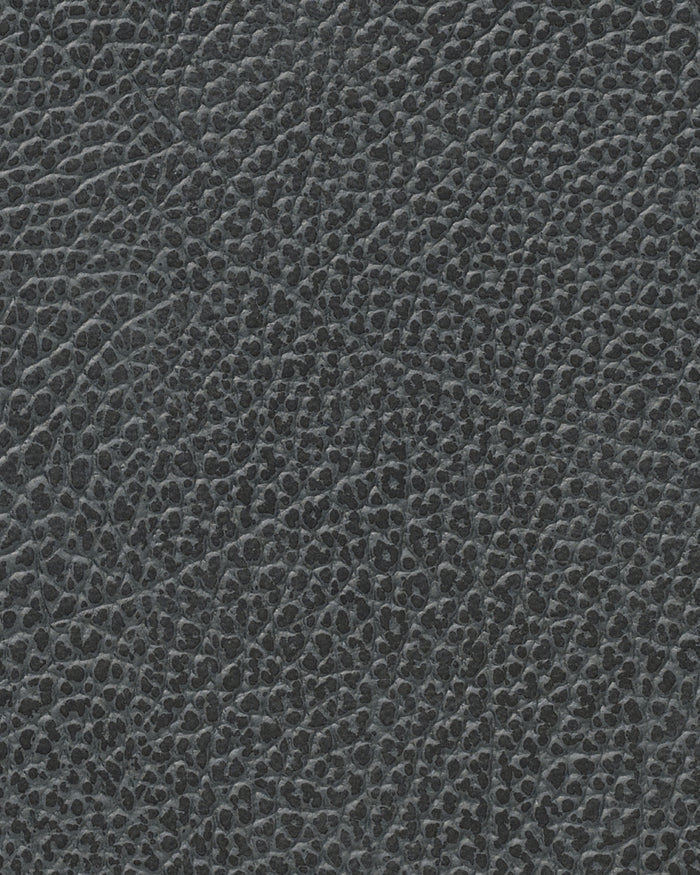 LIND DNA Placemats Hippo - Leer - Black Anthracite - Curved - 44 x 37 cm - 2 Stuks