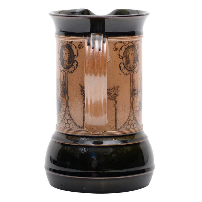 Lord Nelson & Captains Commemorative Stoneware Pitcher