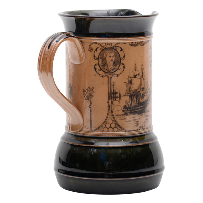 Lord Nelson & Captains Commemorative Stoneware Pitcher