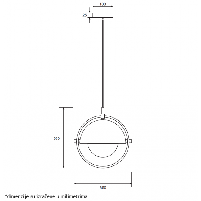 LUNA VISILICA 1*E27