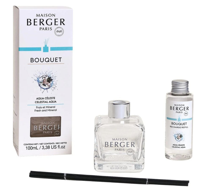 Maison Berger Geurstokjes Cube - Celestial Aqua - 100 ml
