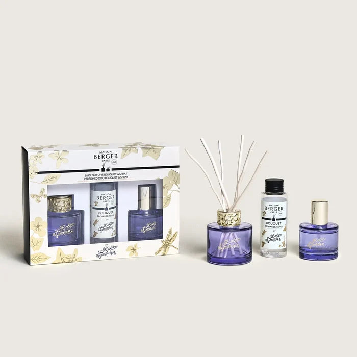 Maison Berger Giftset Duo Lolita Lempicka - Geurstokjes 80 ml & Roomspray 50 ml - Paars