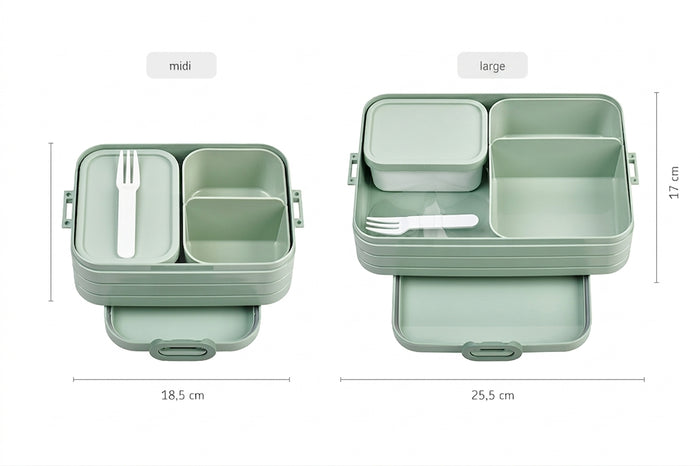 Mepal Broodtrommel / Lunchbox Take a Break Nordic Sage Large - met 2 Bentobakjes