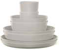 Mepal Serviesset Silueta Nordic White 8-delig / 2 personen - 2 borden, 2 diepe borden, 2 kommen en 2 bekers