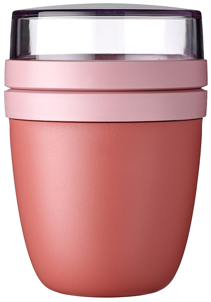 Mepal Yoghurt Beker / Muesli Beker / Lunchpot Ellipse Vivid Mauve - 500 ml + 200 ml