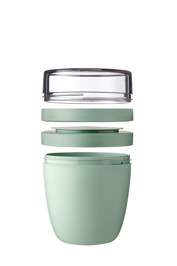 Mepal Yoghurt Beker / Muesli Beker / Lunchpot Ellipse Vivid Mauve - 500 ml + 200 ml