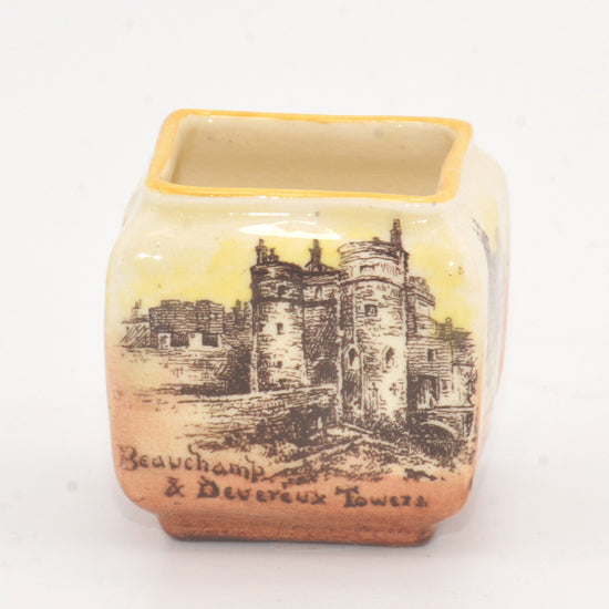 Mini Square Vase - Castles