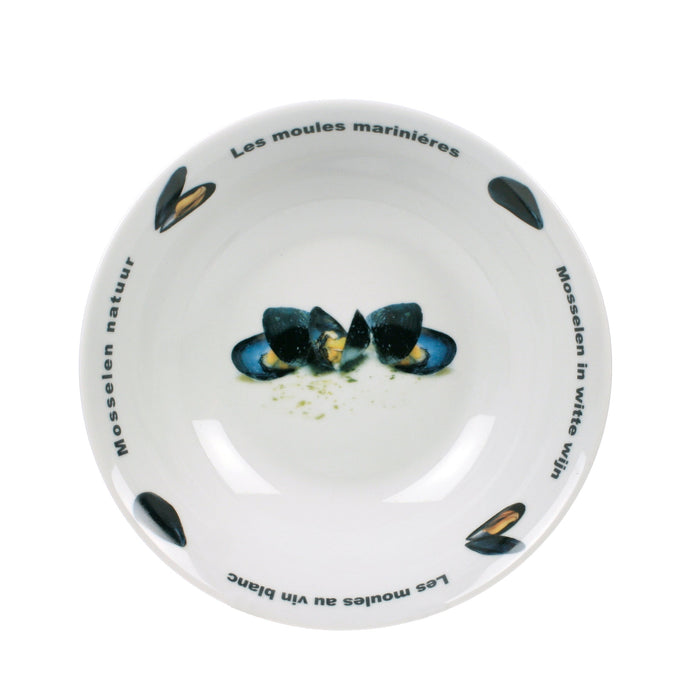 Mosselset - Mosselpan ø 24 cm (Inductie) met Mosselborden & Anovi Mosselbestek - 2 Personen