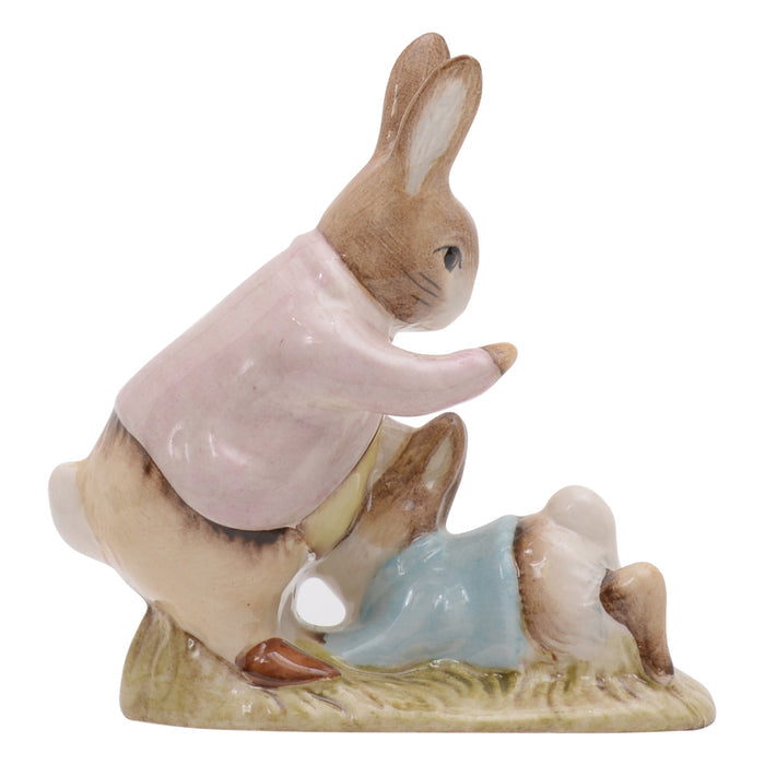Mr. Benjamin Bunny and Peter Rabbit sculpture