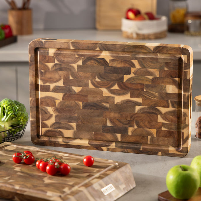 Namture Hakblok / Snijplank Acacia Kopshout Classic - 45 x 30 cm - Houten Bereidingsplank
