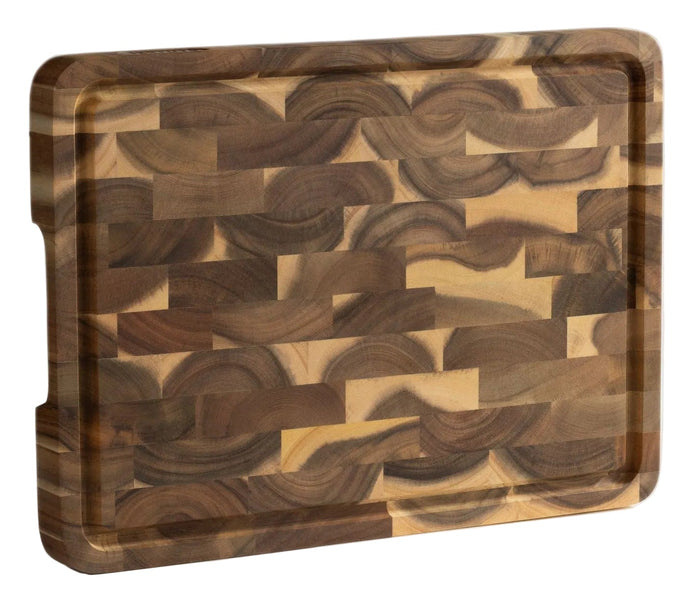 Namture Houten Snijplank Acacia Kopshout L - 33 x 24 cm - Houten Snij- en Bereidingsplank