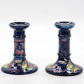 Old Anemone Candleholder Pair