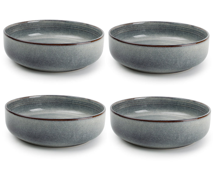 ONA Diepe Borden / Pastaborden Duna Blue ø 22 cm - 4 Stuks