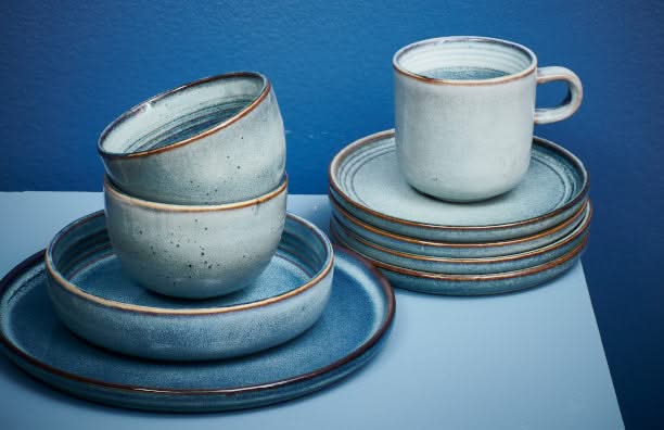 ONA Kommen Duna Blue ø 15 cm - 4 Stuks