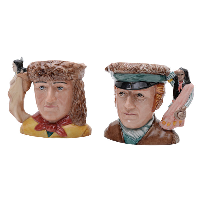 Pair of Meriwether Lewis & William Clark character jugs